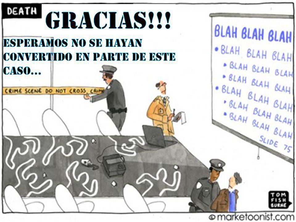 GRACIAS!!! ESPERAMOS NO SE hayan Convertido EN PARTE DE ESTE CASO…