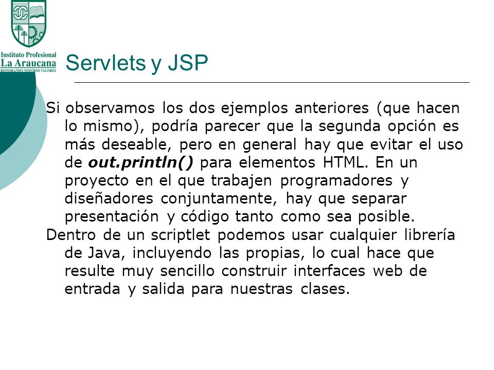 Servlets y JSP