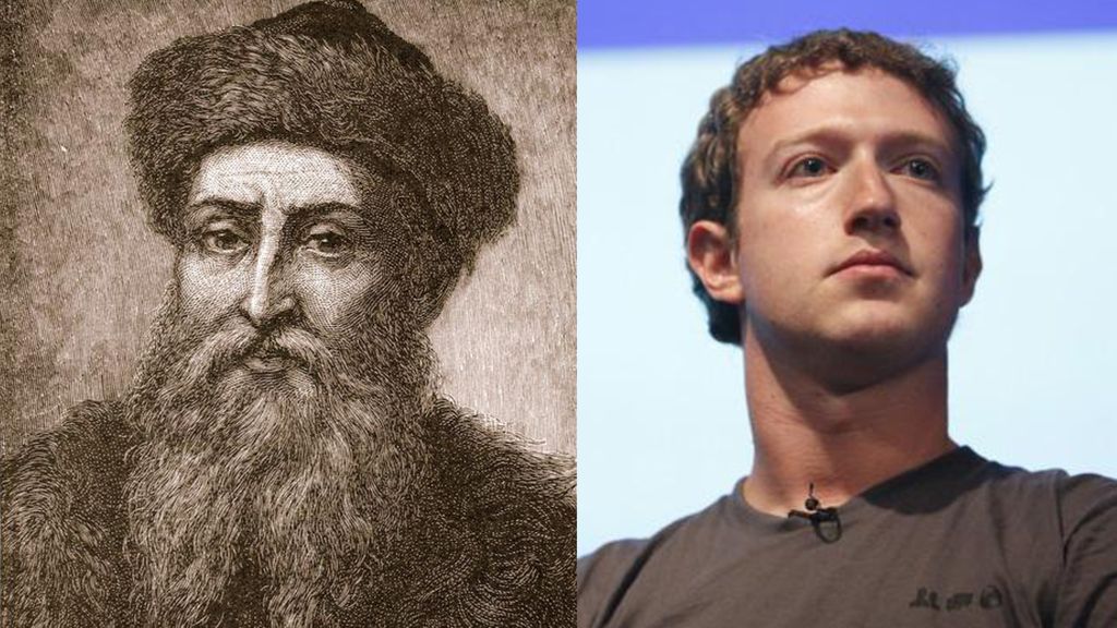 Esto está estrechamente relacionado con el mundo de las redes sociales De gutemberg a zuckerberg –