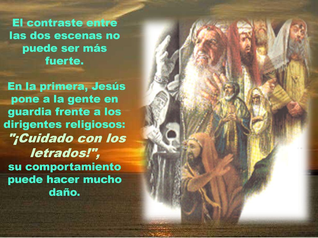 El contraste entre las dos escenas no puede ser más fuerte.