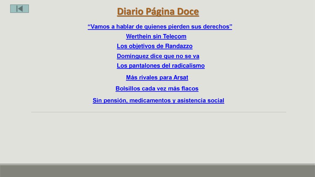 Diario Página Doce Vamos a hablar de quienes pierden sus derechos