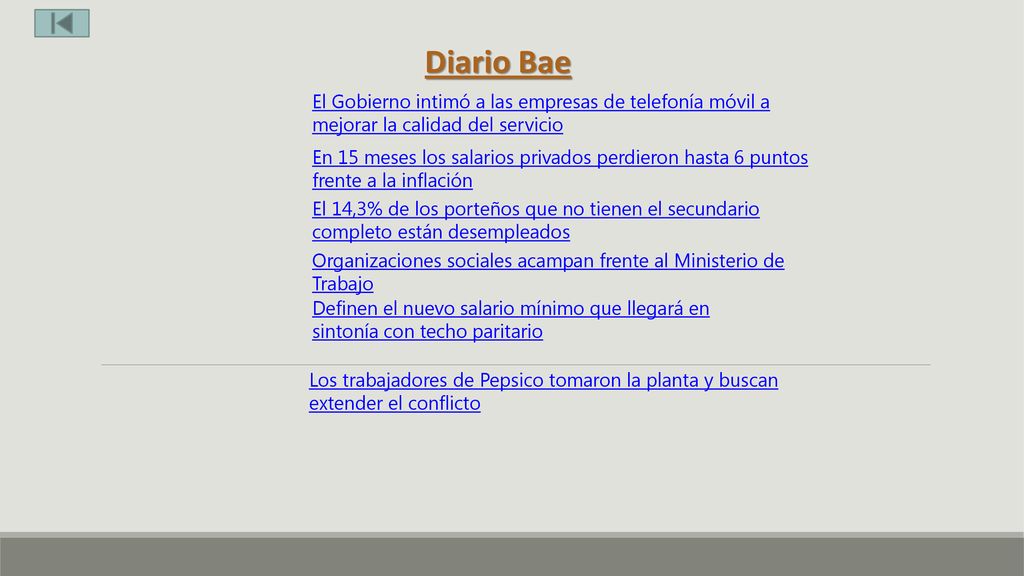 Diario Bae El Gobierno intimó a las empresas de telefonía móvil a mejorar la calidad del servicio.