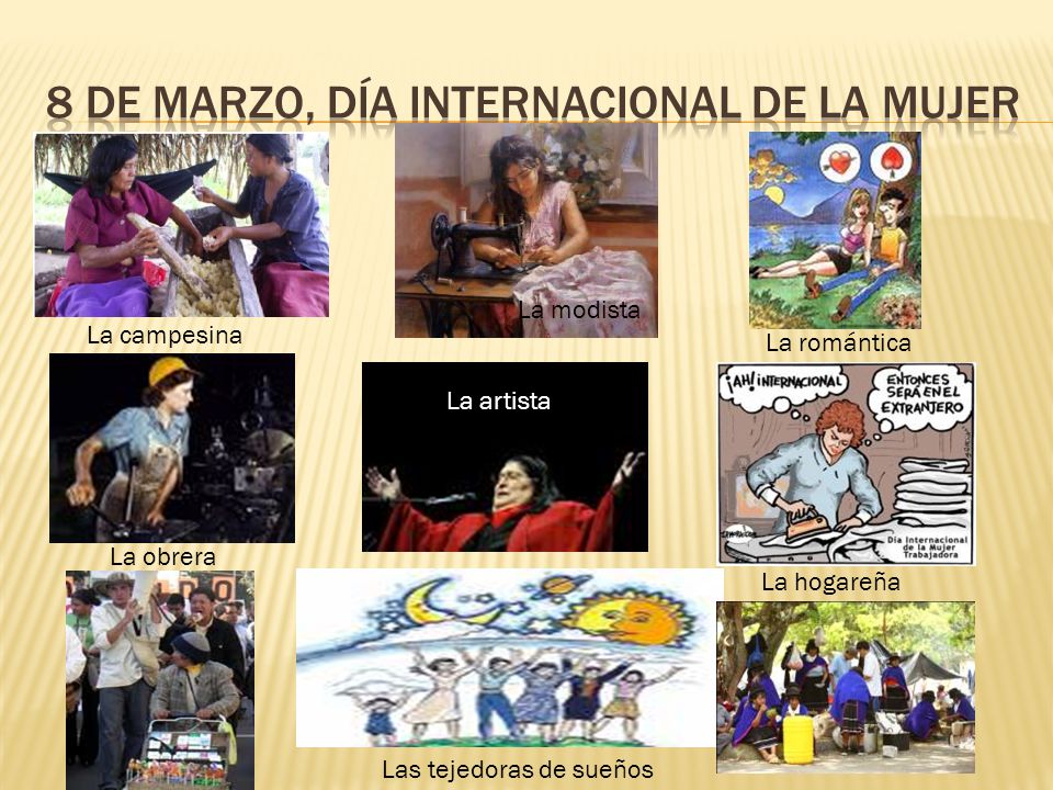 8 de marzo, día internacional de la mujer