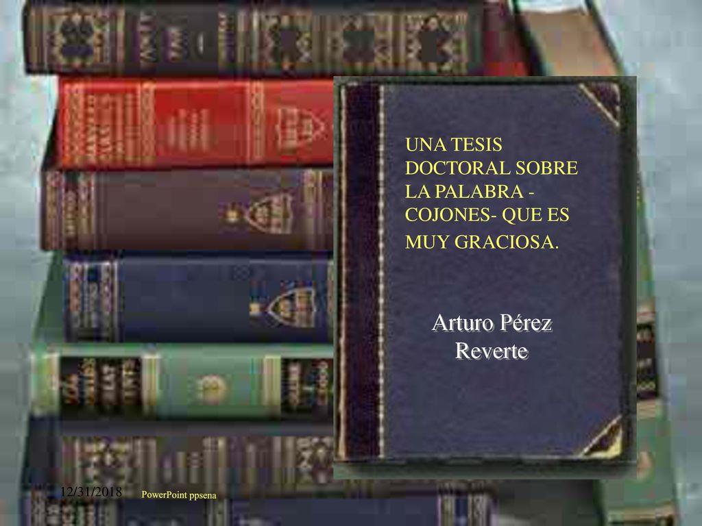 UNA TESIS DOCTORAL SOBRE LA PALABRA - COJONES- QUE ES MUY GRACIOSA.