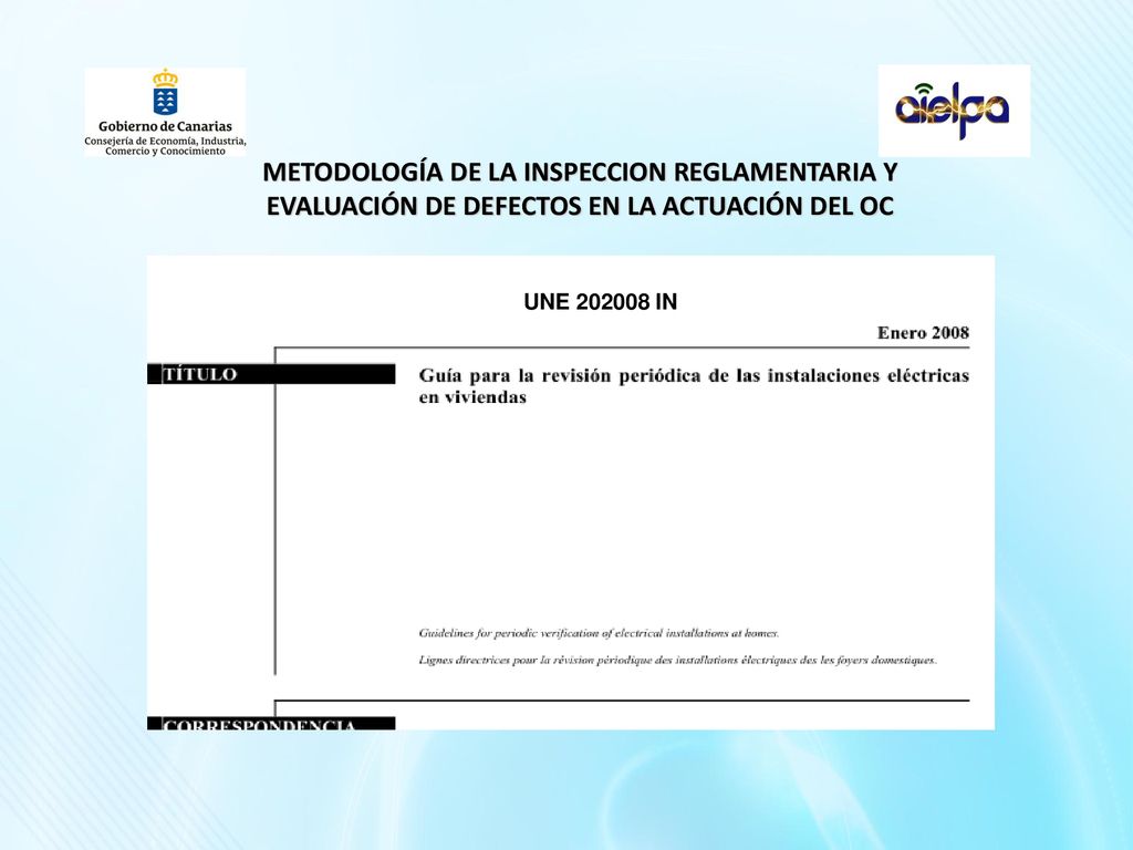 METODOLOGÍA DE LA INSPECCION REGLAMENTARIA Y EVALUACIÓN DE DEFECTOS EN LA ACTUACIÓN DEL OC