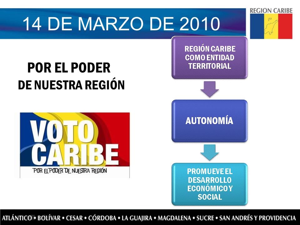 14 DE MARZO DE 2010 POR EL PODER DE NUESTRA REGIÓN
