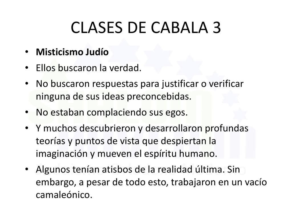 CLASES DE CABALA 3 Misticismo Judío Ellos buscaron la verdad.