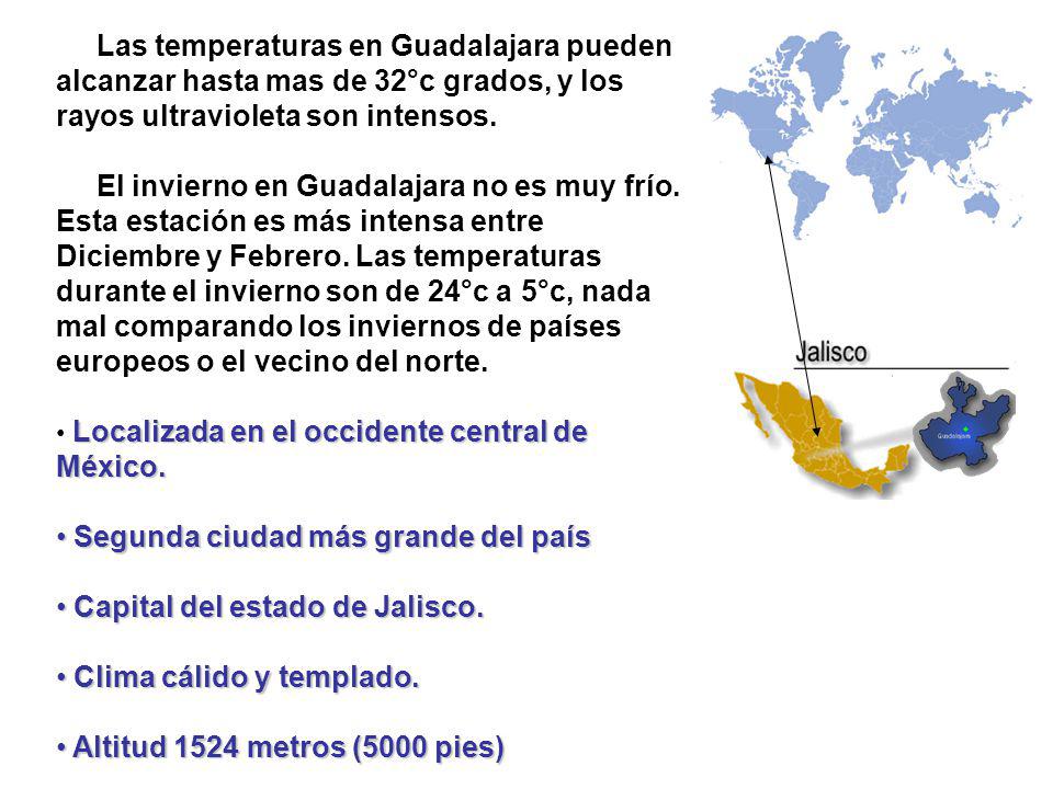 Segunda ciudad más grande del país Capital del estado de Jalisco.