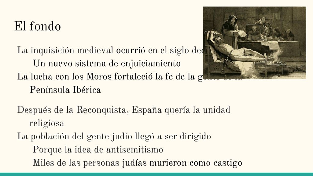 El fondo La inquisición medieval ocurrió en el siglo decimotercero