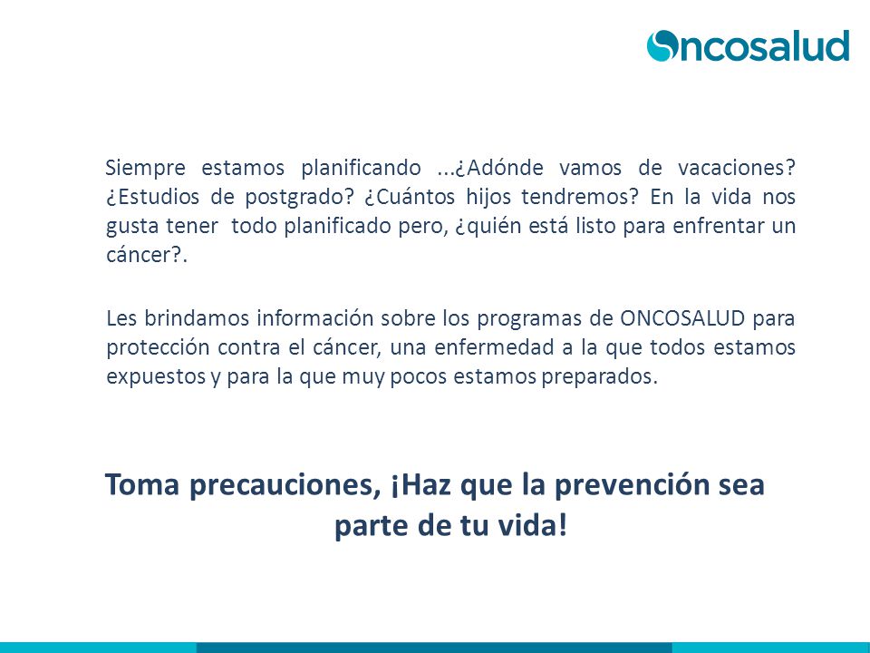Toma precauciones, ¡Haz que la prevención sea parte de tu vida!