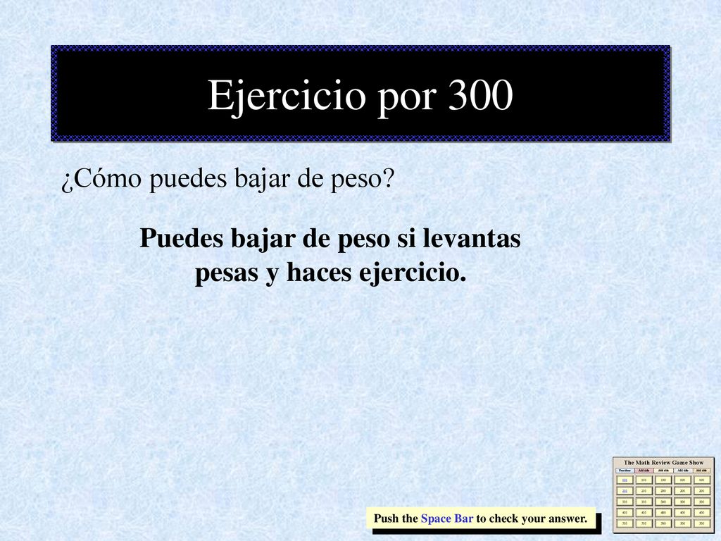 Puedes bajar de peso si levantas pesas y haces ejercicio.