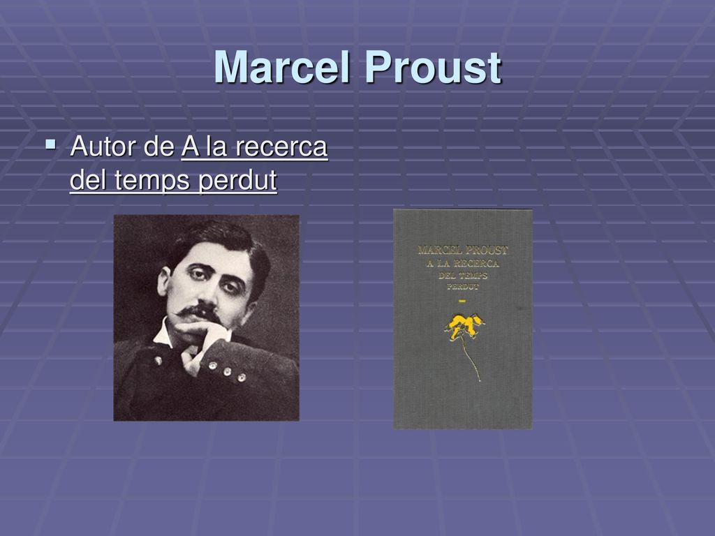 Marcel Proust Autor de A la recerca del temps perdut