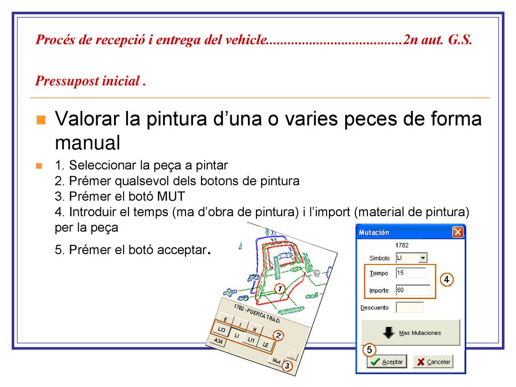 Valorar la pintura d’una o varies peces de forma manual