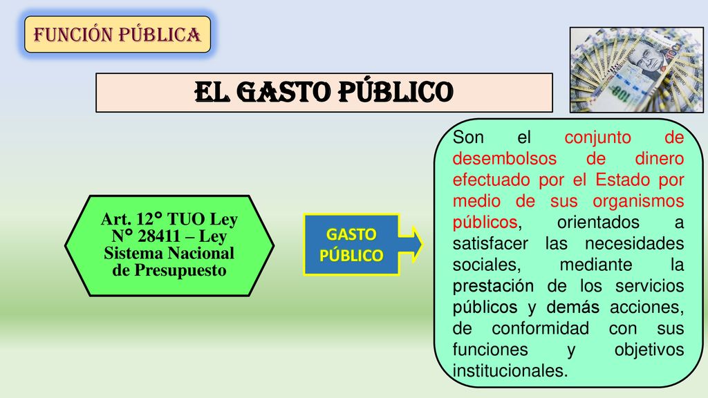 Art. 12° TUO Ley N° – Ley Sistema Nacional de Presupuesto