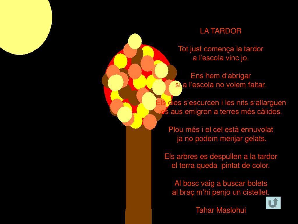 Tot just comença la tardor a l’escola vinc jo. Ens hem d’abrigar