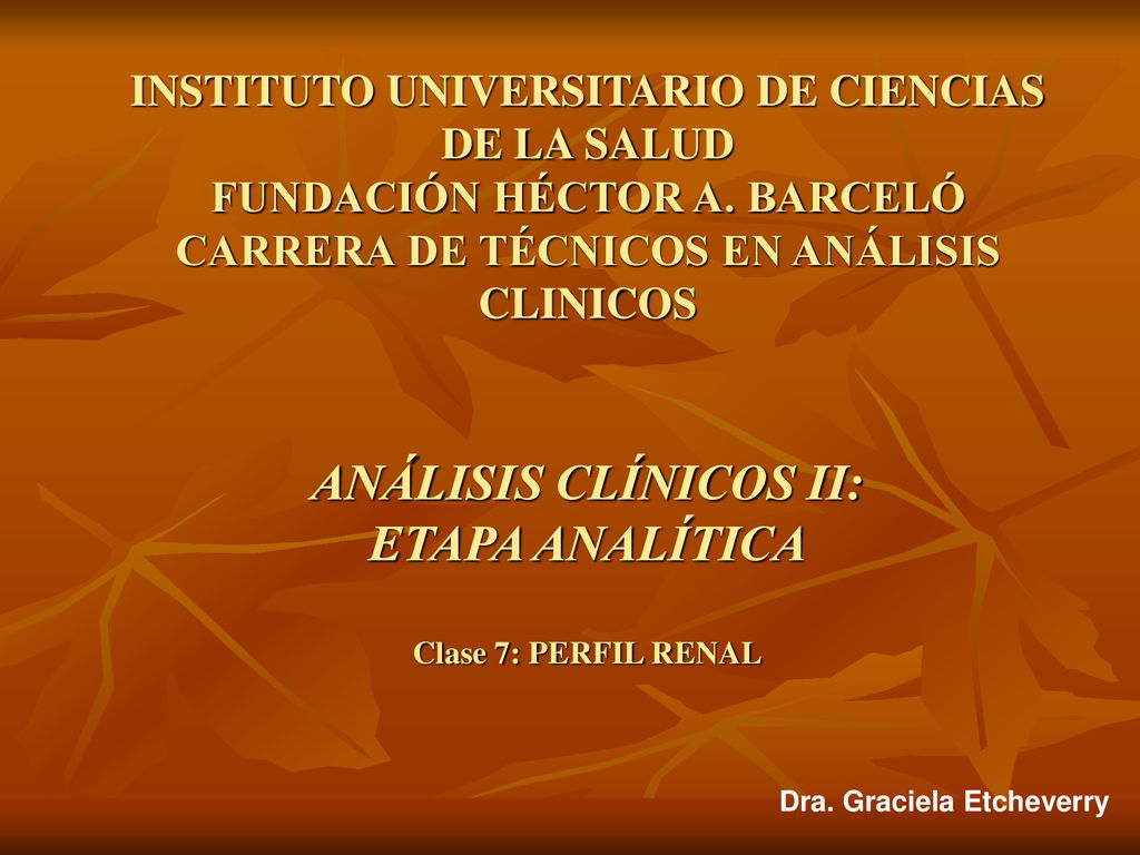 INSTITUTO UNIVERSITARIO DE CIENCIAS DE LA SALUD FUNDACIÓN HÉCTOR A