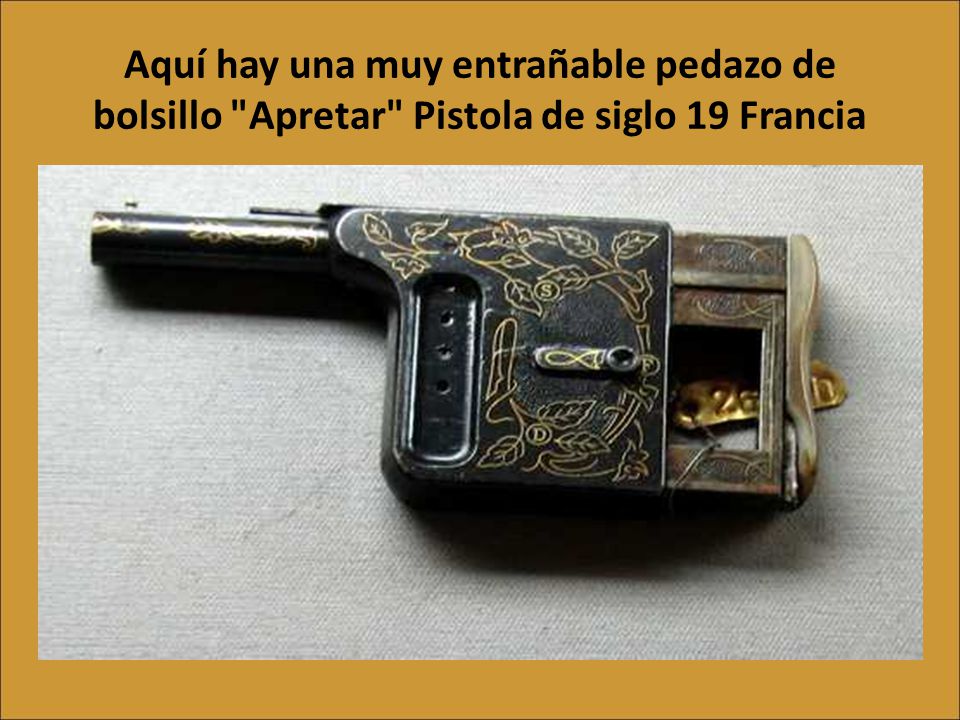 Aquí hay una muy entrañable pedazo de bolsillo Apretar Pistola de siglo 19 Francia