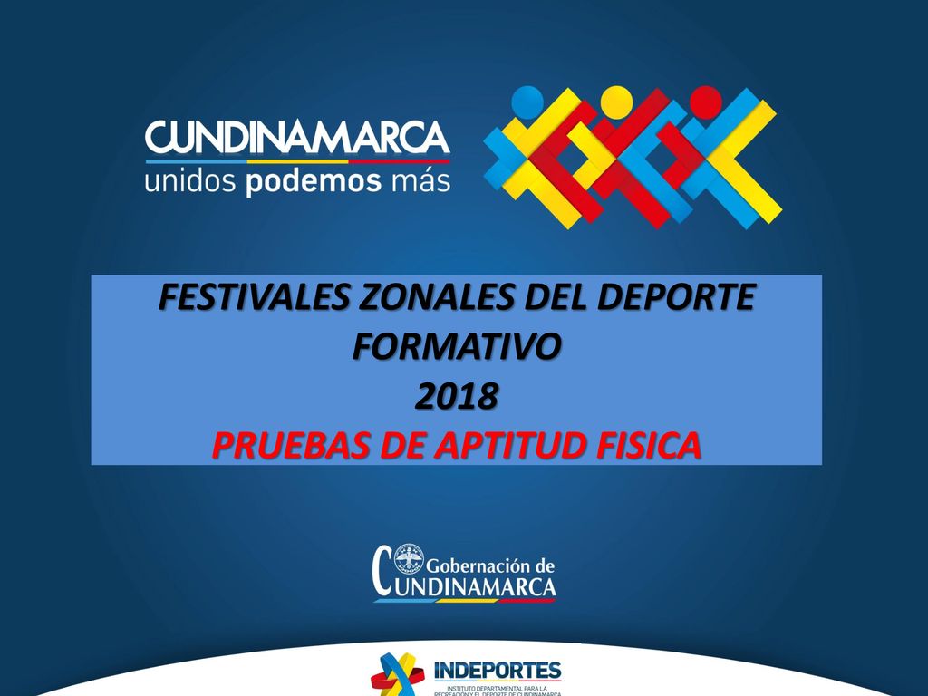 FESTIVALES ZONALES DEL DEPORTE FORMATIVO 2018 PRUEBAS DE APTITUD FISICA