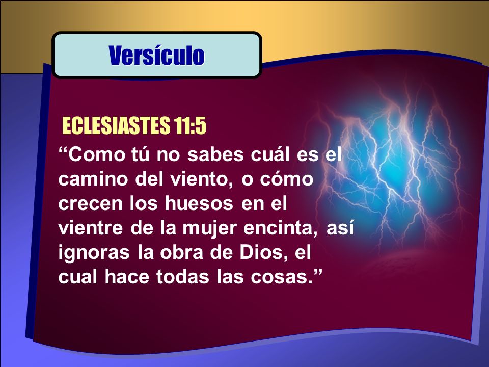 Versículo ECLESIASTES 11:5