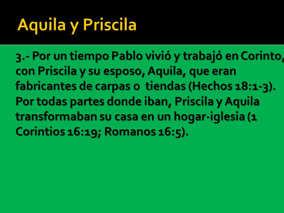 Aquila y Priscila
