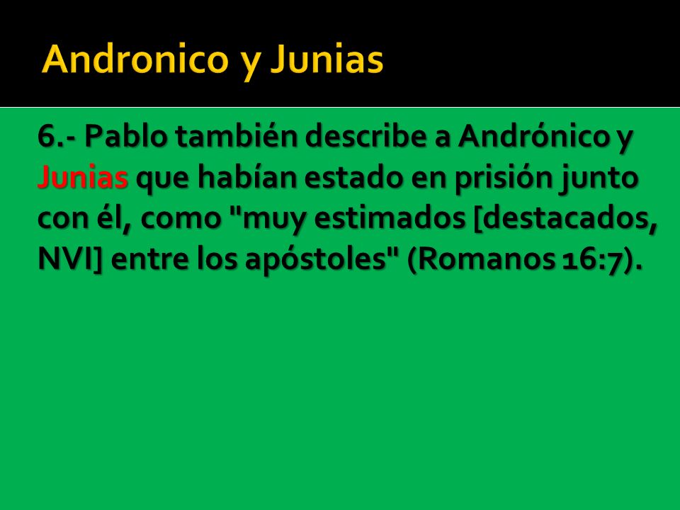 Andronico y Junias