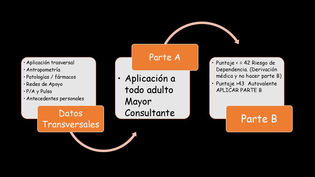 Parte B Aplicación a todo adulto Mayor Consultante Parte A