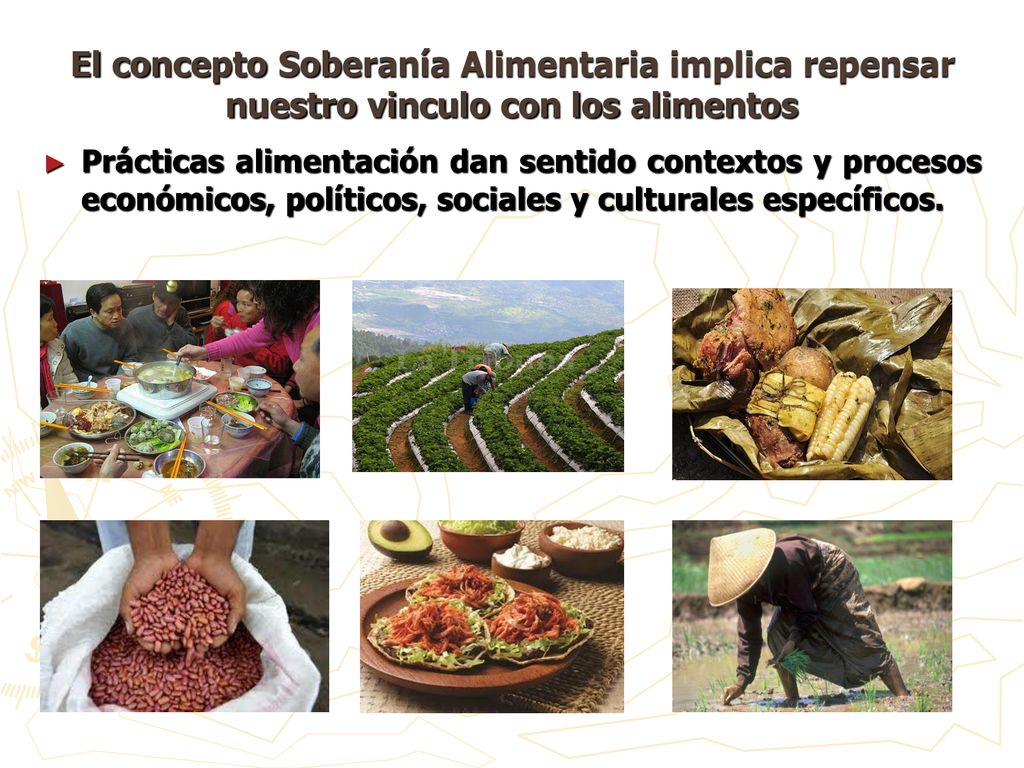 El concepto Soberanía Alimentaria implica repensar nuestro vinculo con los alimentos