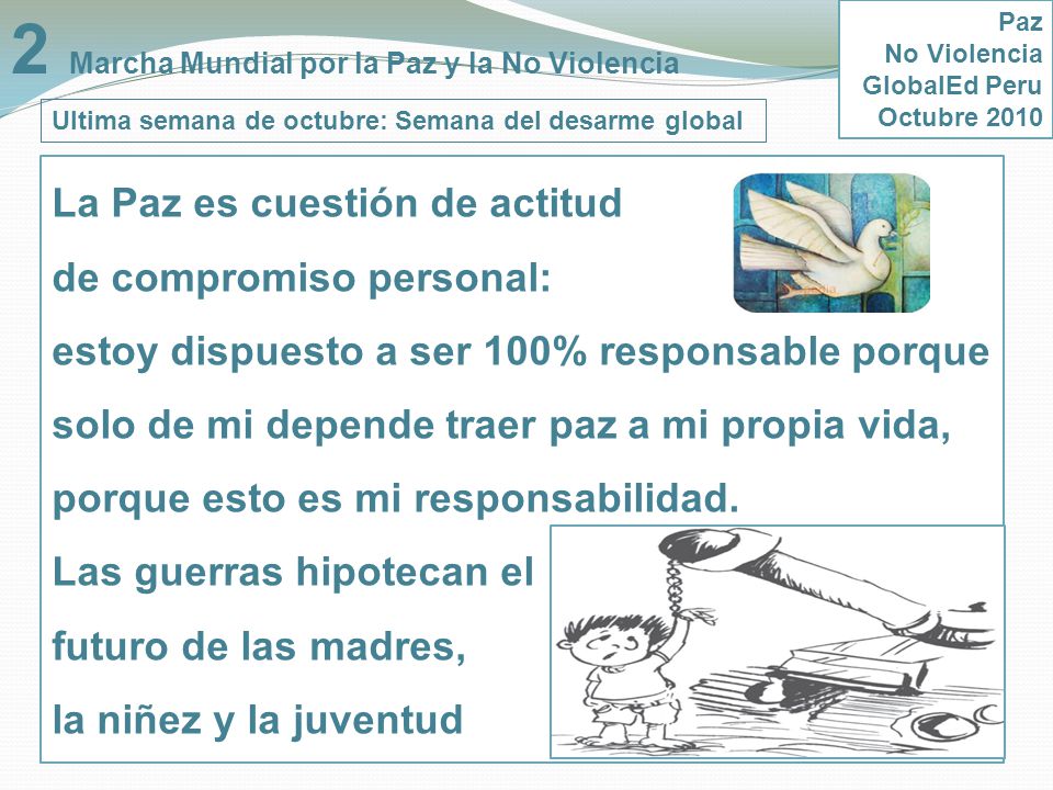 2 Marcha Mundial por la Paz y la No Violencia
