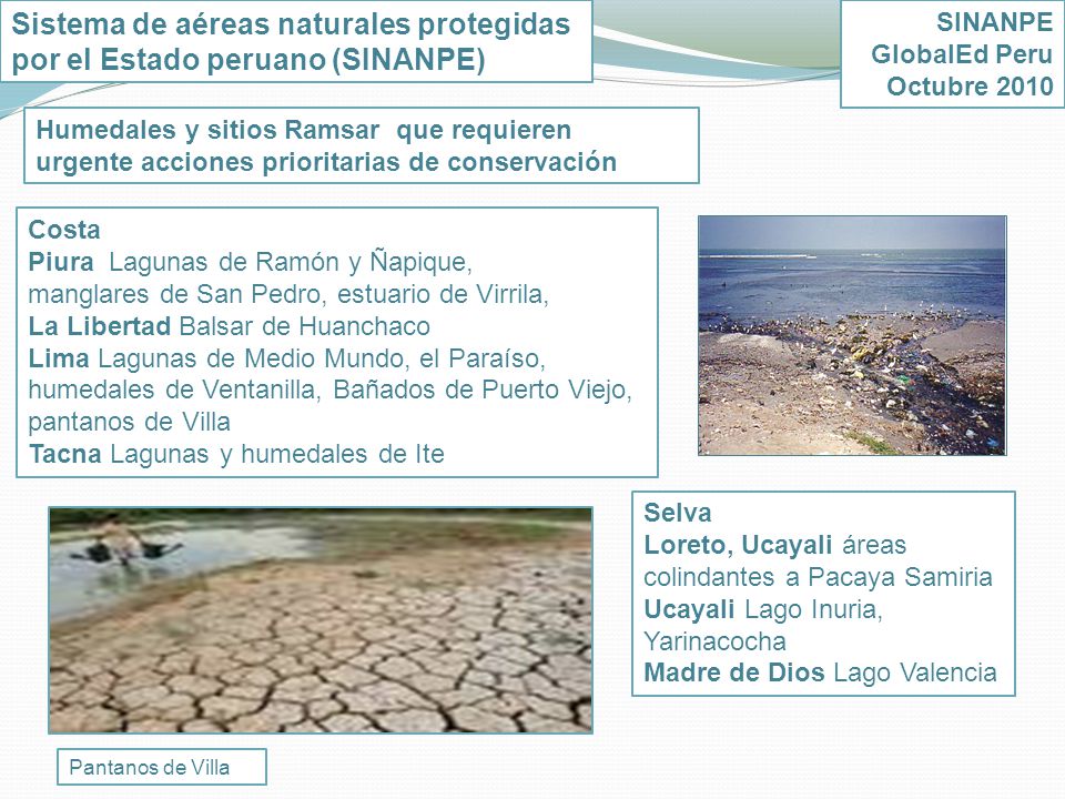 Sistema de aéreas naturales protegidas por el Estado peruano (SINANPE)