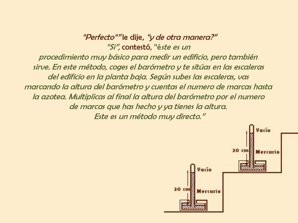 Perfecto le dije, y de otra manera Si , contestó, éste es un