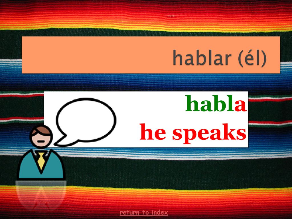 habla he speaks return to index 23