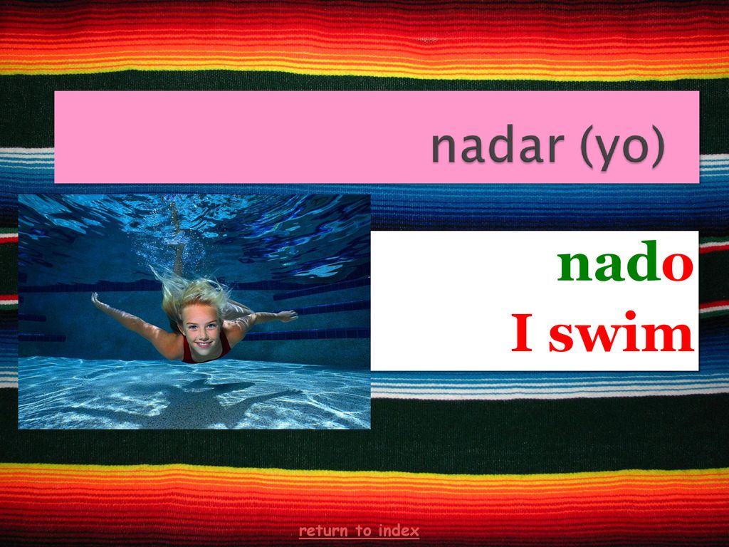 nado I swim return to index 24