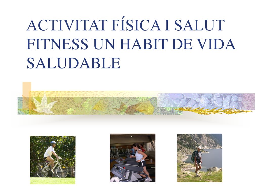 ACTIVITAT FÍSICA I SALUT FITNESS UN HABIT DE VIDA SALUDABLE
