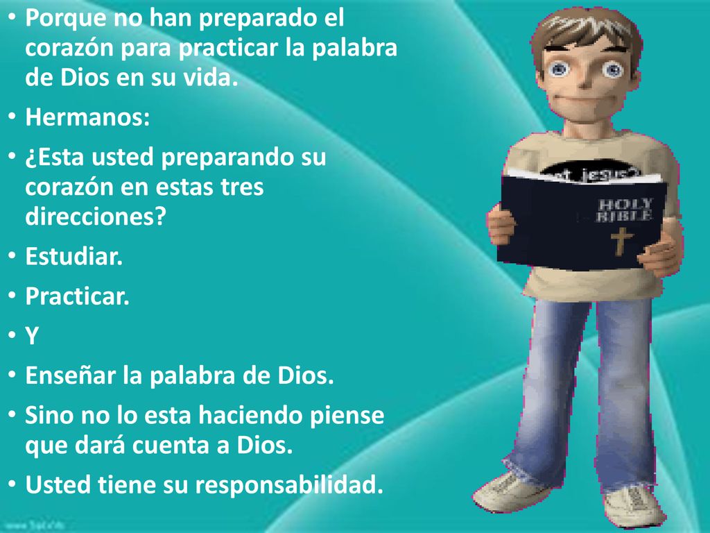 Porque no han preparado el corazón para practicar la palabra de Dios en su vida.
