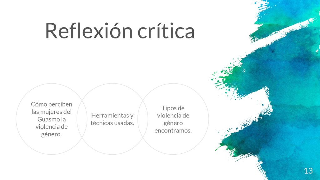Reflexión crítica Cómo perciben las mujeres del Guasmo la violencia de género. Herramientas y técnicas usadas.