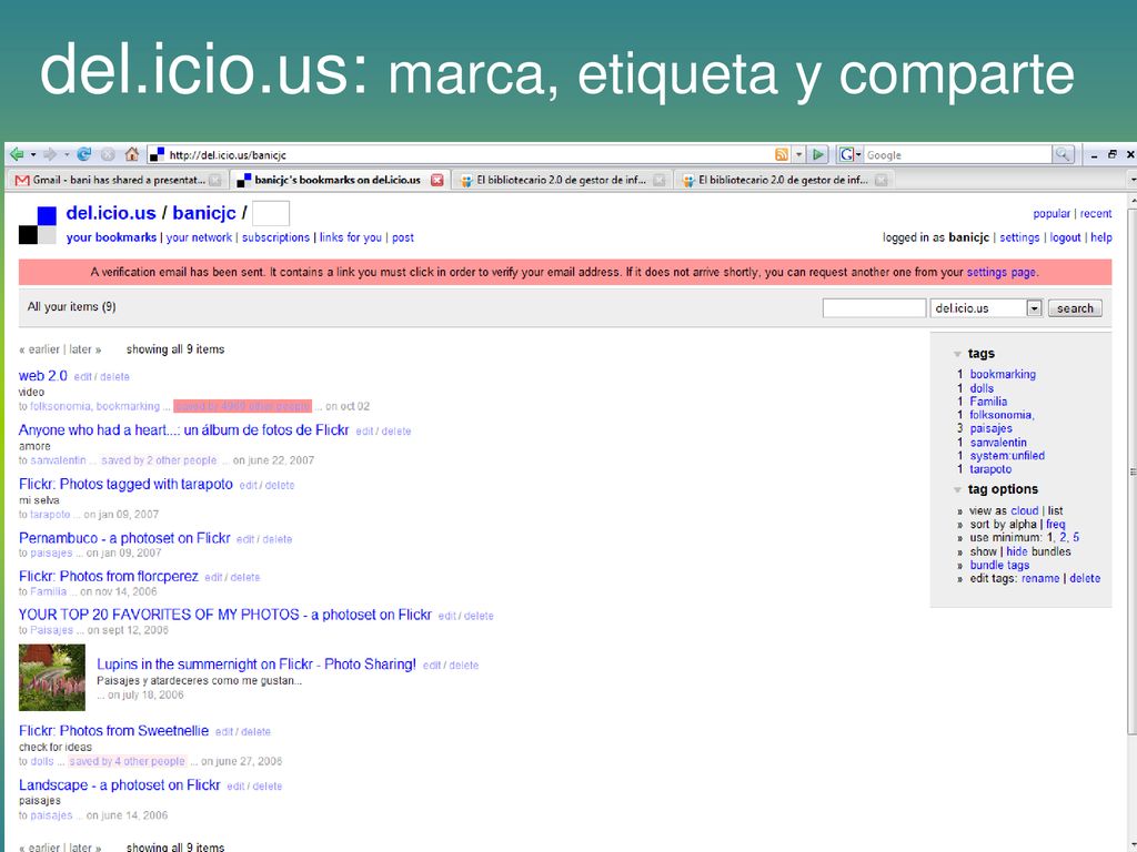 del.icio.us: marca, etiqueta y comparte