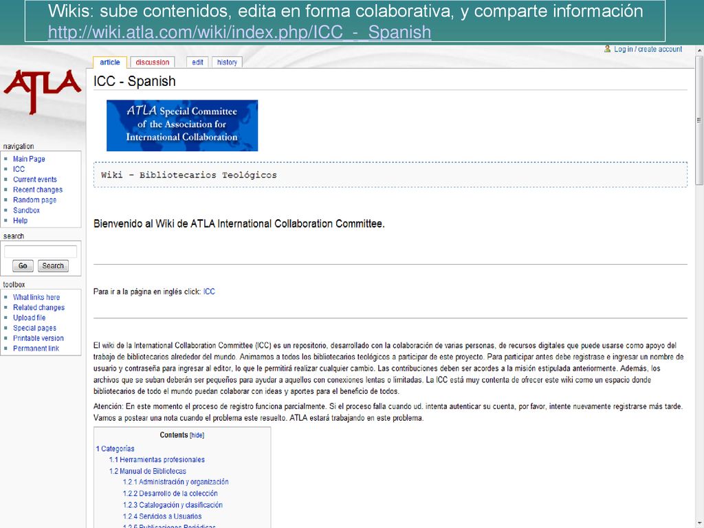 Wikis: sube contenidos, edita en forma colaborativa, y comparte información