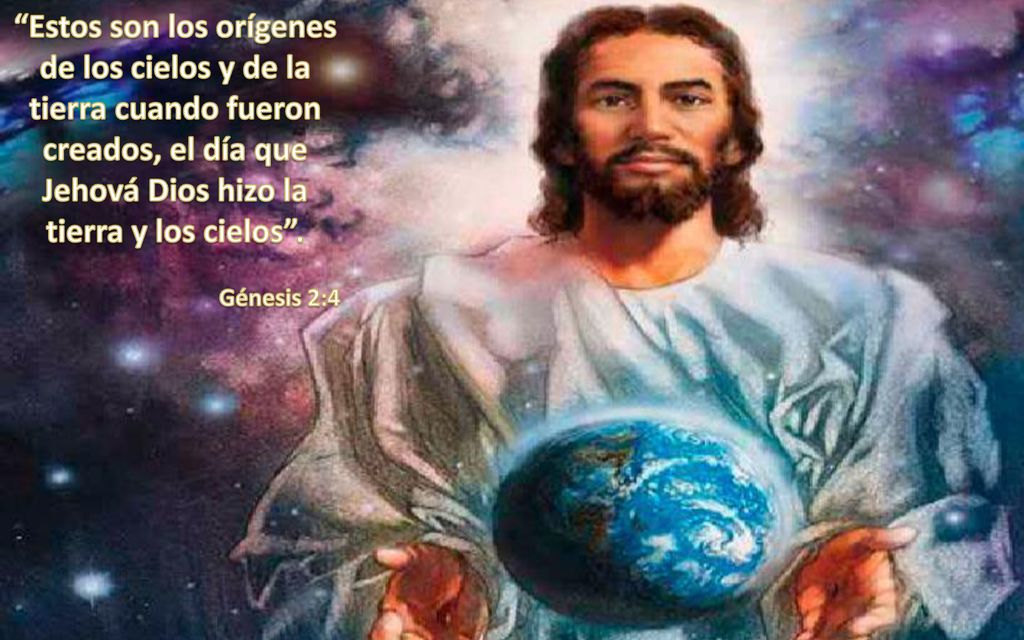 Estos son los orígenes de los cielos y de la tierra cuando fueron creados, el día que Jehová Dios hizo la tierra y los cielos .