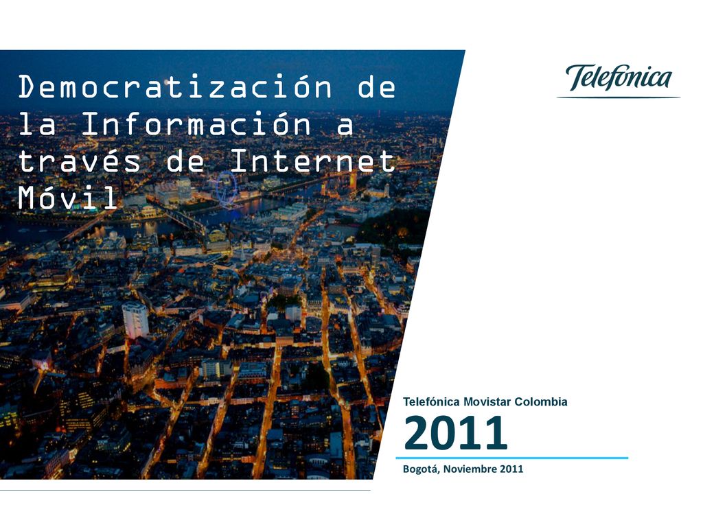 2011 Democratización de la Información a través de Internet Móvil