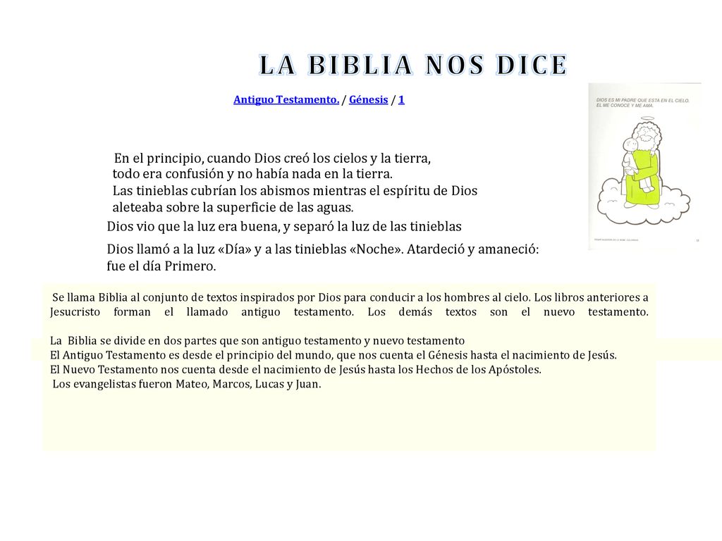 LA BIBLIA NOS DICE todo era confusión y no había nada en la tierra.