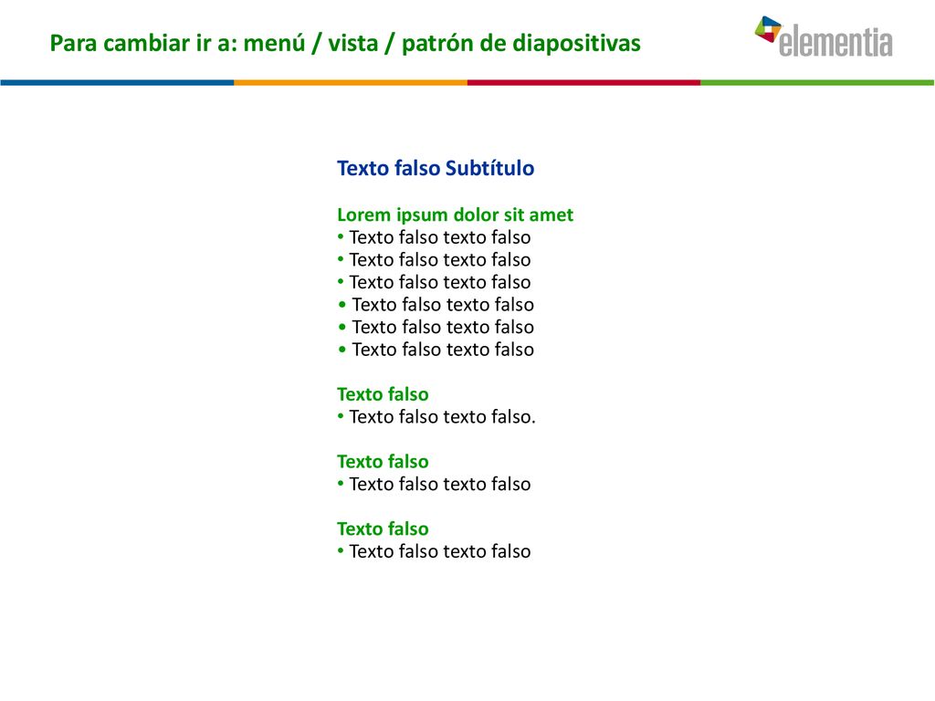 Texto falso Subtítulo Lorem ipsum dolor sit amet