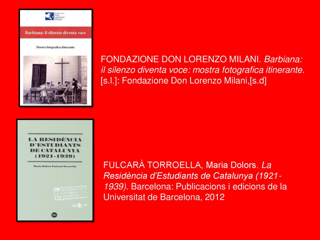 bvfdsx FONDAZIONE DON LORENZO MILANI. Barbiana: il silenzo diventa voce: mostra fotografica itinerante. [s.l.]: Fondazione Don Lorenzo Milani,[s.d]