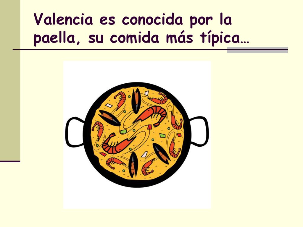 Valencia es conocida por la paella, su comida más típica…