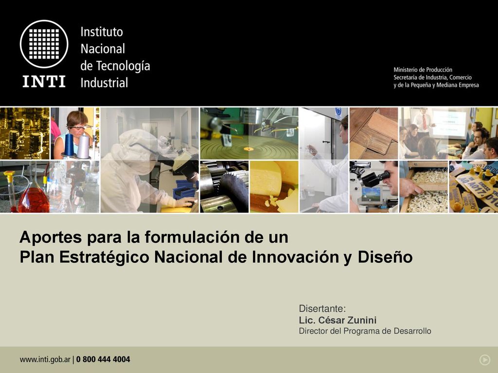 Disertante: Lic. César Zunini Director del Programa de Desarrollo