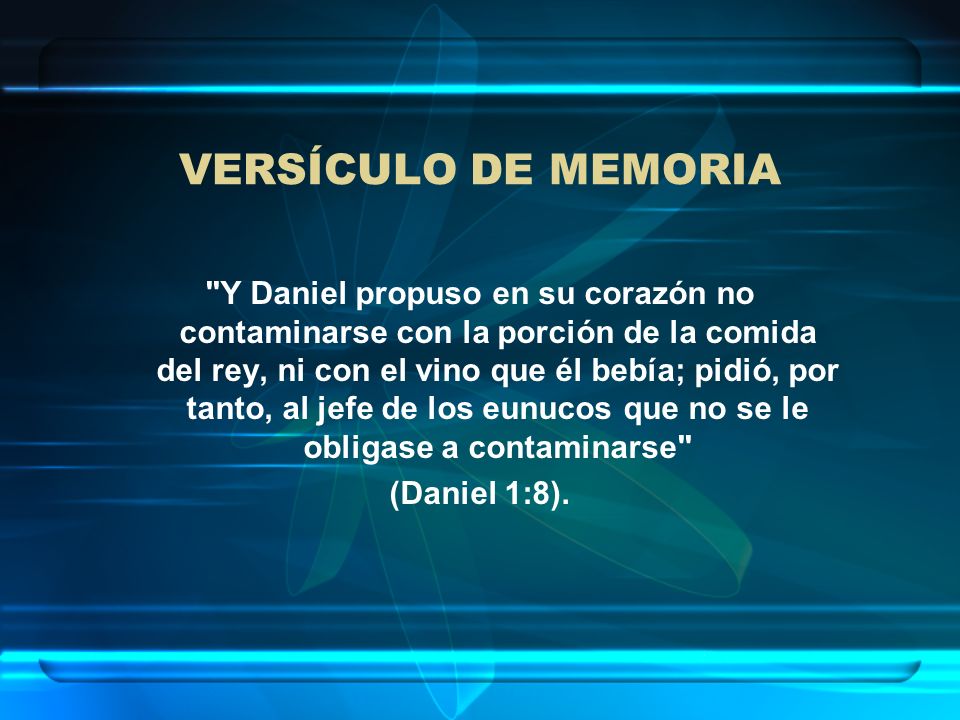 VERSÍCULO DE MEMORIA