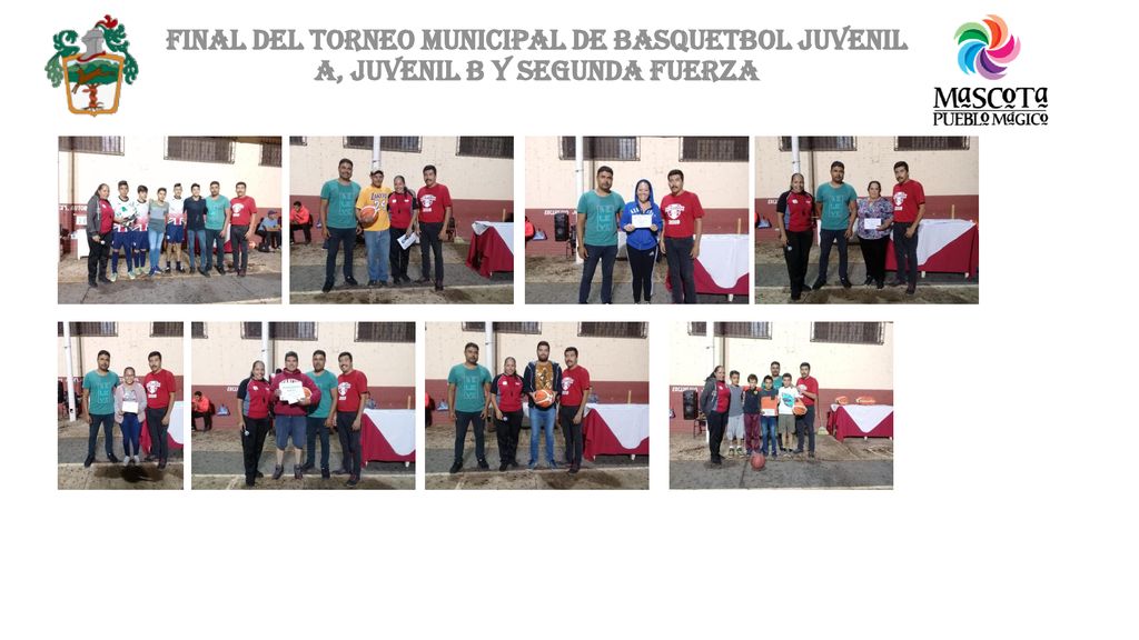 FINAL DEL TORNEO MUNICIPAL DE BASQUETBOL JUVENIL A, JUVENIL B Y SEGUNDA FUERZA