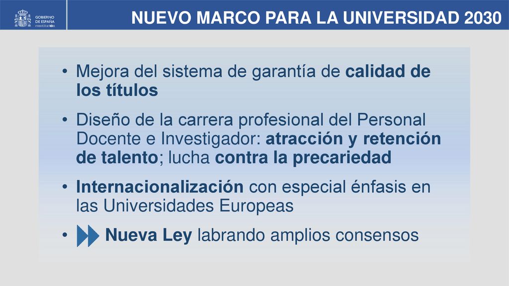 Mejora del sistema de garantía de calidad de los títulos