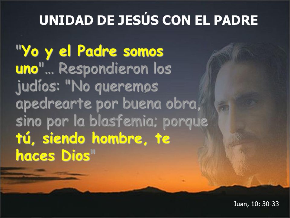 UNIDAD DE JESÚS CON EL PADRE