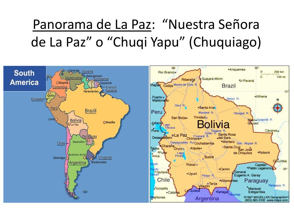 Panorama de La Paz: Nuestra Señora de La Paz o Chuqi Yapu (Chuquiago)