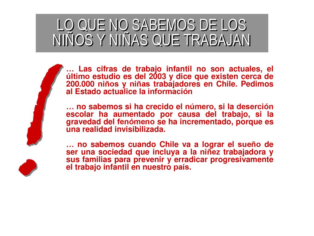 LO QUE NO SABEMOS DE LOS NIÑOS Y NIÑAS QUE TRABAJAN